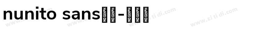 nunito sans字体字体转换
